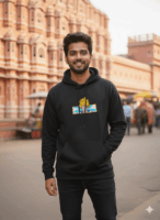 Dragon Ball Z Vegeta Anime Panel Embroidered Hoodie | Black