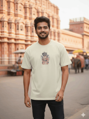 Dragon Ball Z Goku Premium Embroidered T-Shirt | Off-White