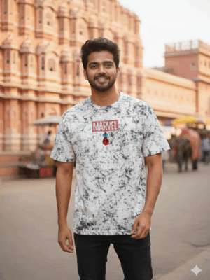 "Urban Hero" Marvel Spider-Man Marble Wash Streetwear Tee