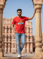 Super Saiyan Vegeta Embroidered Red T-shirt | Men's Dragon Ball Z Anime Apparel