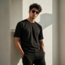 Plain Black Cotton T-Shirt for Women | Minimal Basic Casual Tee