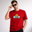Red Anime Character Graphic T-Shirt for Men | Premium Cotton Streetwear Casual Tee