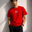 Red Spider Logo Graphic T-Shirt for Men & Women | Minimal Superhero Inspired Cotton Tee