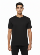 Essential Black Crew Neck T-Shirt: Classic & Versatile Cotton Tee